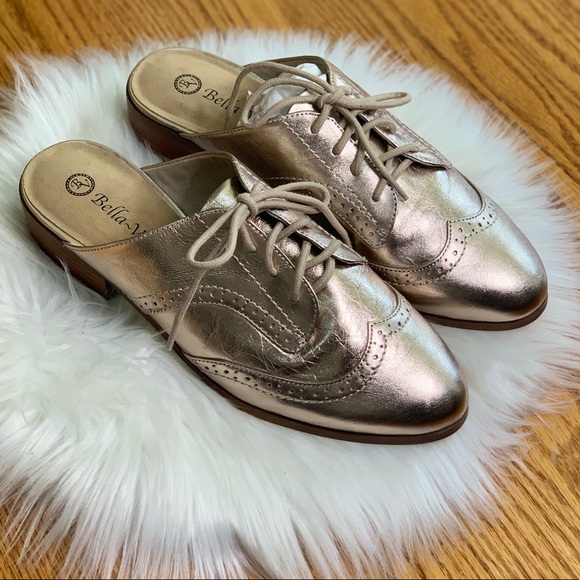 Bella Vita Baxter woman’s Champagne Suede Mule - Picture 7 of 10